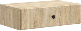 vidaXL Τραπεζάκι Τοίχου Sonoma Δρυς 59 x 34,5 x 17 εκ.