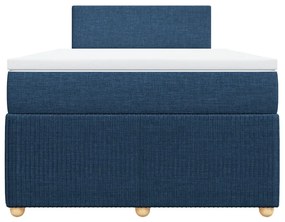 ΚΡΕΒΑΤΙ BOXSPRING ΜΕ ΣΤΡΩΜΑ ΜΠΛΕ 120X200 ΕΚ. ΥΦΑΣΜΑΤΙΝΟ 3287422