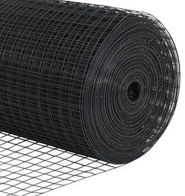 vidaXL Φράχτης Συρματόπλεγμα Γκρι 1.4x50 μ Χάλυβας