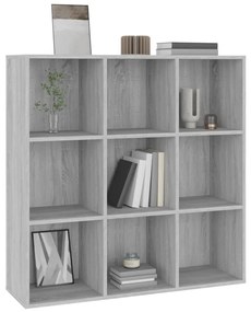 vidaXL Βιβλιοθήκη Γκρι Sonoma 98 x 29 x 97,5 εκ.