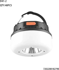 Επαναφορτιζόμενη λάμπα-φαναράκι LED - D41-2 - 182790