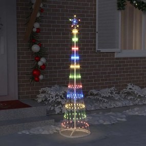 vidaXL LED Χριστουγεννιάτικο Δέντρο Πολύχρωμο 190 cm Μέταλλο