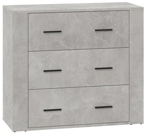 vidaXL Ντουλάπι Γκρι Σκυροδέματος 80x33x70 εκ. Επεξεργασμένο Ξύλο