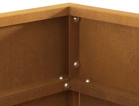 vidaXL Τετράγωνο Τζάκι 50x50x30 εκ. Σαθρού Χάλυβα