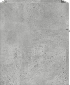 vidaXL Ντουλάπι Νιπτήρα Γκρι Σκυροδέματος 60x38,5x46 εκ. Επεξ. Ξύλο