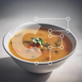 Σετ των 2 Intra Συλλεκτικό Ξύλινο Παζλ Plywood 4mm - Μπολ σούπας με καρότα και κόλιανδρο Σε Ξύλινο Κουτί - Διαστάσεις: 10x10 cm – 25 κομμάτια