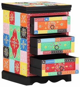 vidaXL Ντουλάπι με Συρτάρια Πολύχρωμο 40 x 40 x 60 cm
