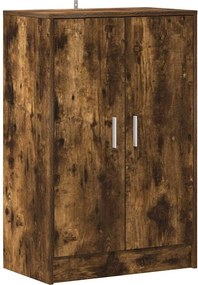 vidaXL Παπουτσοθήκη Καπνιστή Δρυς 60x35x92 εκ. από Επεξεργασμένο Ξύλο