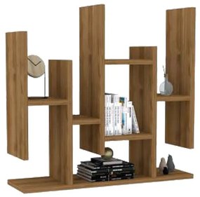 Ραφιέρα τοίχου Bemba σε καρυδί απόχρωση 70x19,6x68,8 εκ. 70x19.6x68.8 εκ.