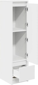 vidaXL Ντουλάπι Λευκό 29,5x34x119,5 εκ. Επεξεργασμένο Ξύλο δρυός