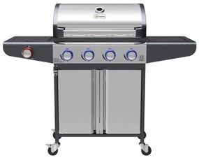 Campfire ΨΗΣΤΑΡΙΑ ΜΕ 4 ΚΑΥΣΤΗΡΕΣ & EXTRA ΕΣΤΙΑ ΚΑΙ LED ΔΙΑΚΟΠΤΕΣ-ΙΝΟΧ velco-25-38229