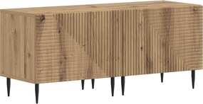 vidaXL 3 Τεμάχια LED Τηλεοπτική Ντουλάπα Artisan Δρυς