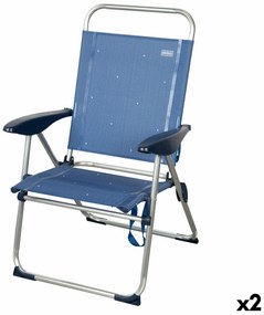 Καρέκλα στην παραλία Aktive 48 x 100 x 60 cm (x2)
