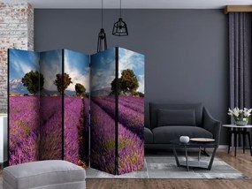 Διαχωριστικό με 5 τμήματα - Lavender field in Provence, France II [Room Dividers]