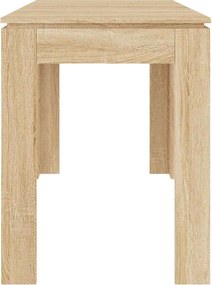 vidaXL Τραπεζαρία Sonoma Δρυς 120 x 60 x 76 εκ. από Επεξ. Ξύλο