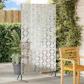 vidaXL Οθόνη Ιδιωτικότητας Γκρι 100 x 50 x 180 εκ. Ατσάλι
