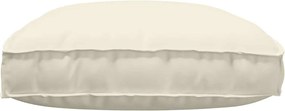 vidaXL Μαξιλάρι Κρεμ 120 x 80 x 12 cm Ύφασμα Όξφορντ