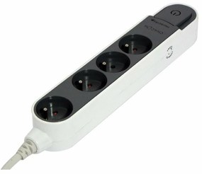 Πολύπριζο με 4 Πρίζες με διακόπτη Chacon