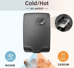 Tema KW1020N - Στεγνωτήρας χεριών Inox SS304 Black
