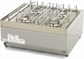 Commercial Grade Cooker - 4 Burners - Double Unit - 60cm Deep - Gas