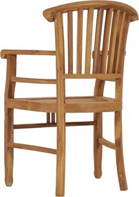 vidaXL Καρέκλες Κήπου 2 τεμ. από Μασίφ Ξύλο Teak