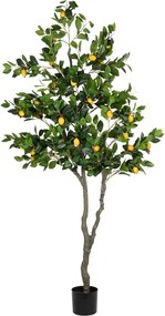 GloboStar® Artificial Garden LEMON TREE 21106 Τεχνητό Διακοσμητικό Δέντρο Λεμονιά Υ200cm