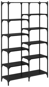 vidaXL Ράφι Βιβλίων Μαύρη δρυς 100 x 32 x 170 εκ Επεξεργασμένο ξύλο