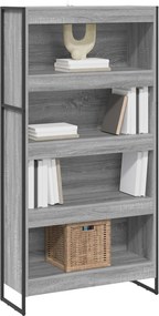 vidaXL Βιβλιοθήκη 80 x 30 x 155 εκ Γκρι Sonoma