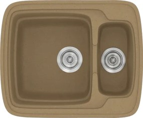 Sanitec Classic 314 (60×51) - Γρανιτένιος νεροχύτης - Metallic COFFE