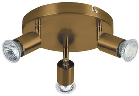 Σποτ Φωτιστικό Οροφής 3xGU10 50W IP20 Arlight-64210-Χάλκινο 0064210