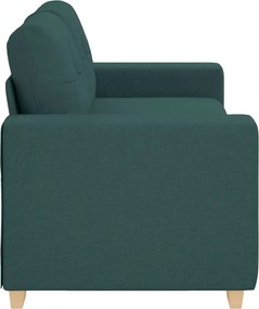vidaXL Καναπές-Διθέσιος Σκούρο Πράσινο 180x77x82 εκ. Ύφασμα