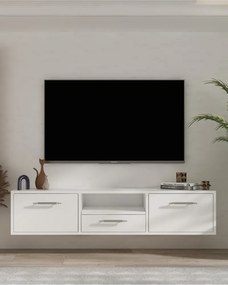 Stewehome Μοντέρνο επιτοίχιο έπιπλο τηλεόρασης 140x30x30 cm