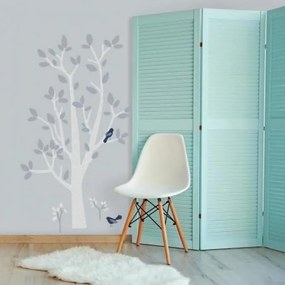 RoomMates Αυτοκόλλητα Τοίχου 'Δέντρο Λευκό-Γκρι' RΜΚ3500