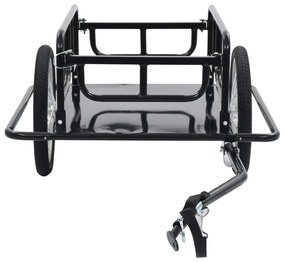 VidaXL Τρέιλερ Ποδηλάτου Μαύρο 130 x 73 x 48,5 εκ.