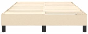 vidaXL Σκελετός Κρεβατιού Χωρίς Στρώμα Κρεμ 120x200 εκ. Υφασμάτινο