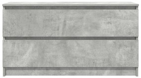 vidaXL Έπιπλο Τηλεόρασης Γκρι Σκυροδέματος 100x35x54 εκ. Επεξ. Ξύλο