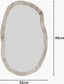 Καθρέπτης Τοίχου Μάρμαρο Εφέσου LOSSA 52x2,2x86