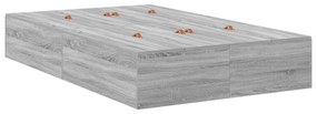 vidaXL Κρεβάτι Αποθήκευσης Γκρι Σονομα 120x200 εκ