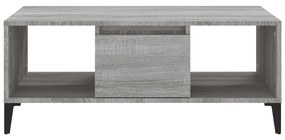 vidaXL Τραπεζάκι Σαλονιού Γκρι Sonoma 90x50x36,5εκ. Επεξεργασμένο Ξύλο