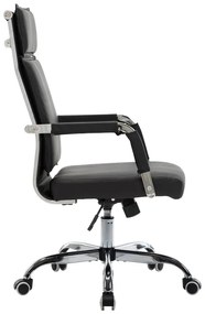Καρέκλα γραφείου διευθυντη Mavel pakoworld PU μαύρo 55x62x100-110εκ