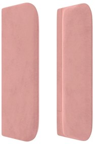 vidaXL Κεφαλάρι με Πτερύγια Ροζ 103x16x78/88 εκ. Βελούδινο