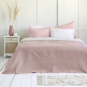 Κουβερλί Υπέρδιπλο (220x240) 2 Όψεων Nima Natara Beige/Rose Pink