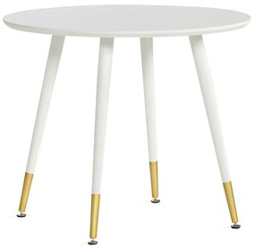 Τραπέζι Charleston 258, Άσπρο, Ορείχαλκος, 75cm, 23 kg, Ινοσανίδες μέσης πυκνότητας, Μέταλλο | Epipla1.gr