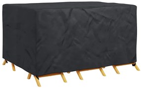 vidaXL Κάλυμμα επίπλων εξωτερικού χώρου Μαύρο 180 x 140 x 90 cm 600D