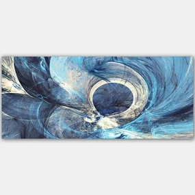 Πίνακας Καμβάς 451ERN1640 120x50cm Multi Wallity Οριζόντιοι Ξύλο, Καμβάς