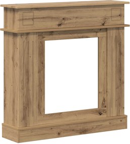 vidaXL Περίβλημα τζακιού Artisan Δρυς 102 x 26 x 100 εκ