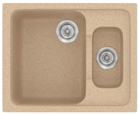 Sanitec Classic 330 Granite Beige Ένθετος Νεροχύτης 65 cm