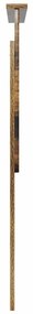 vidaXL Κεφαλάρι με κεφαλάρι Καπνιστό Δρύς 90 cm Επεξεργασμένο ξύλο