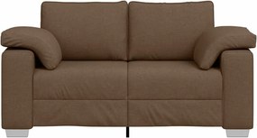 vidaXL Διθέσιος καναπές Καφέ 160 cm ύφασμα