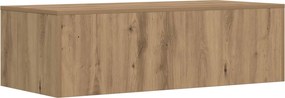 vidaXL Επιτοίχιο γραφείο Artisan Oak Επεξεργασμένο ξύλο